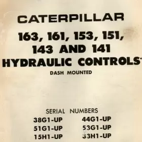 FE034883-05 CATERPILLAR Hydraulic Operation Manual