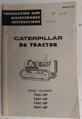 FE045112-02 CATERPILLAR Tractor Lubrication