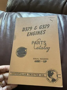 G379 CATERPILLAR Engines Master Catalog Up Manual Book