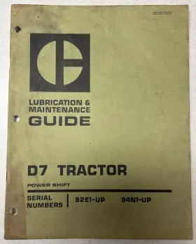 GEG00535 CATERPILLAR Cat Tractor Lubrication