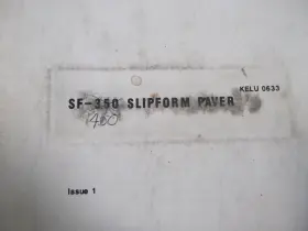 KELU0633 CATERPILLAR Cat Slipform Paver Operation Manual Book #3
