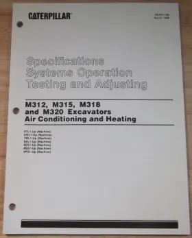 RENR1158 CATERPILLAR Excavator Hvac Specifications Operation