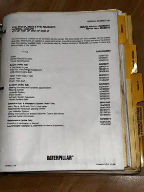 RT60SA CATERPILLAR Material Handlers Service Repair Manual #2