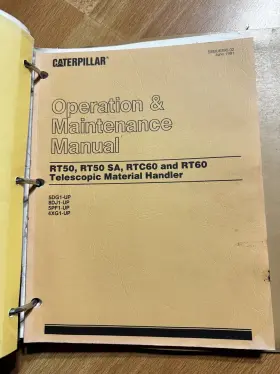 RT60SA CATERPILLAR Material Handlers Service Repair Manual #3