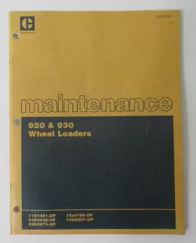 SEBU5693 CATERPILLAR Wheel Loaders Book