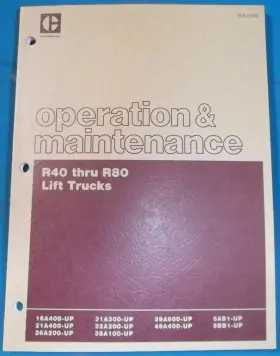 SEBU5989 CATERPILLAR Cat Forklift Operation Manual