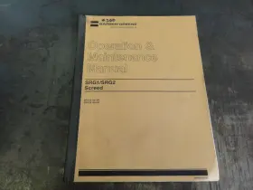 SRG1-SRG2 CATERPILLAR Barber Greene Screed Operation Manual
