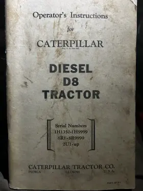 12518-1 CATERPILLAR TRACTOR CO Diesel Operators