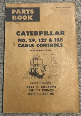 UE033886 CATERPILLAR Cat Cable Rear Double Drum Book