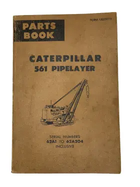 UE070093 CATERPILLAR Cat Pipelayer Manual Book