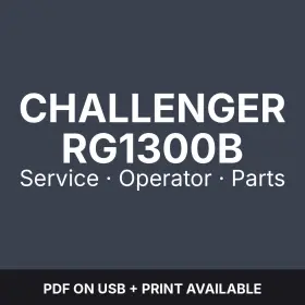 RG1300B CHALLENGER Applicator Chassis Service Operator