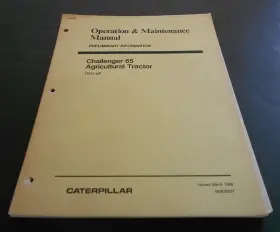 SEBU6237 CHALLENGER Caterpillar Operation Manual Cat