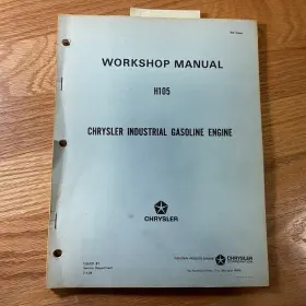 H105 CHRYSLER Gas Engine Workshop Service Repair Manual