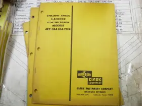 12E4 CLARK Hancock Elevating Scraper Operators Manual