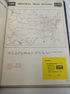 150B CLARK Forklift Hydratork Utilitruc Fteft Book #3