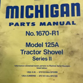 1670-R1 CLARK Michigan Manual Tractor #3