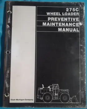 275C CLARK Michigan Tractor Wheel Loader Preventative Manual