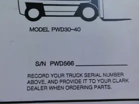2809509 CLARK Forklift Manual #3