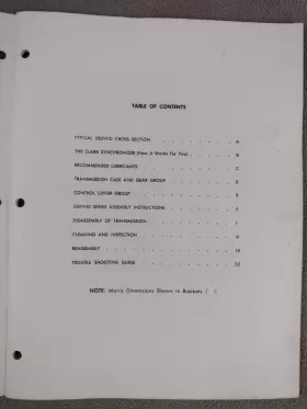 280VHD CLARK Transmission Operator Service Repair Manual #3