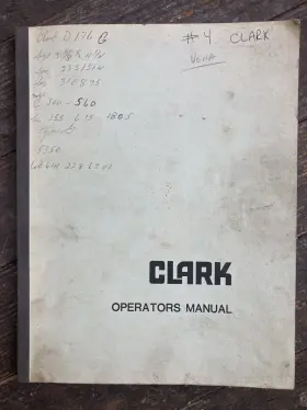C40B CLARK Operators Manual
