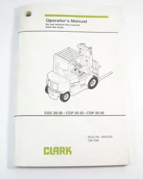 2806350 CLARK CONSTRUCTION EQUIPMENT Forklift Lift Operators