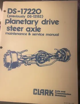 DS17220 CLARK Service Manual Book