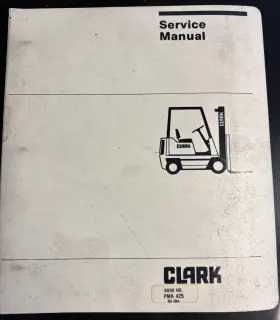 HWP40 CLARK Forklift Service Adjustment Manual