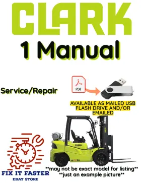 HY50 CLARK Forklift Service Repair Manual Pdf Usb