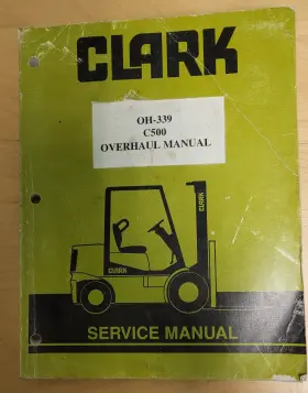 OH-339 CLARK Forklift Manual