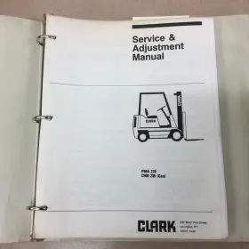 PMA-270 CLARK Gas Service Adjustment Repair Manual Fork Lift