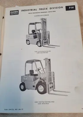 PMA-273 CLARK Service Manual Fork Lift #2