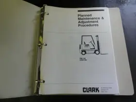 PMA-432 CLARK Forklift Adjustment Manual #2
