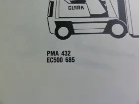 PMA-432 CLARK Forklift Adjustment Manual #3