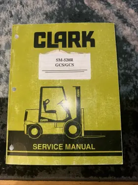 SM-598D CLARK Cgc Cdp Diesel Engine Forklift Service Manual