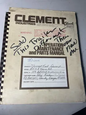 RKHL3326BR CLEMENT Operation Manual