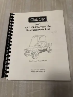 102680304 CLUB CAR Xrt Gas Diesel Manual
