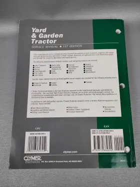 YGT2-1 CLYMER Yard Garden Tractor Service Manual Volume #3
