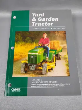 YGT2-1 CLYMER Yard Garden Tractor Service Manual Volume