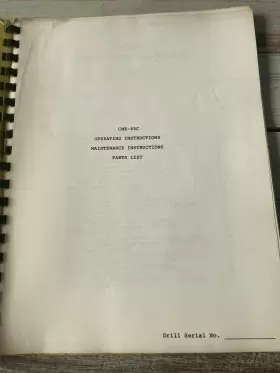 CME-45C CME Central Mine Drill Manual Book Catalog #2