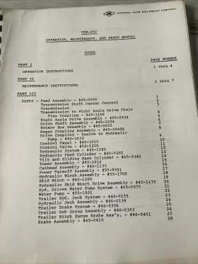 CME-45C CME Central Mine Drill Manual Book Catalog #3
