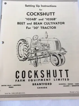 1036B COCKSHUTT Beet Bean Cultivator Tractor