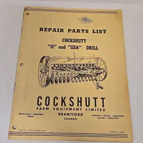 11SA COCKSHUTT Drill Repair Manual