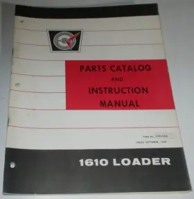 MB-600 COCKSHUTT Loader Operators Instruction Manual