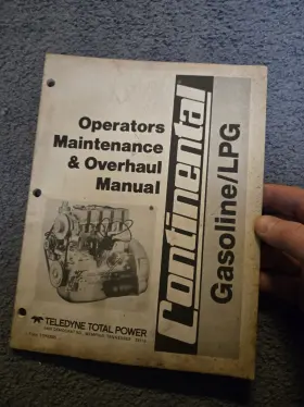TM27 CONTINENTAL Engine Service Repair Manual