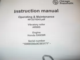 4812270242 CP DYNAPAC Dynpac Ride Roller Manual Set Operation #3