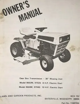 917.25770 CRAFTSMAN Lawn Garden Tractor Manual
