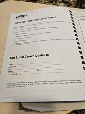 15302 CROWN Pe Ac Traction Forklift Service Repair Manual #3