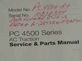 PC-4500 CROWN Service Manual Operators Schematic #2