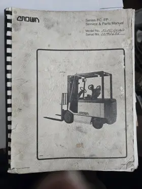 PF10228 CROWN Fp Service Manual Forklift