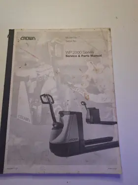 WP2000 CROWN Forklift Service Repair Manual Book Catalog